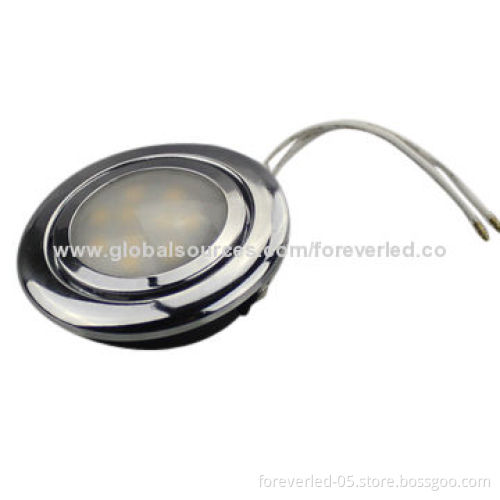 2W, LED cabinet light with 150LM, 8-30V DC, no-polarity, aluminum shell with two wires